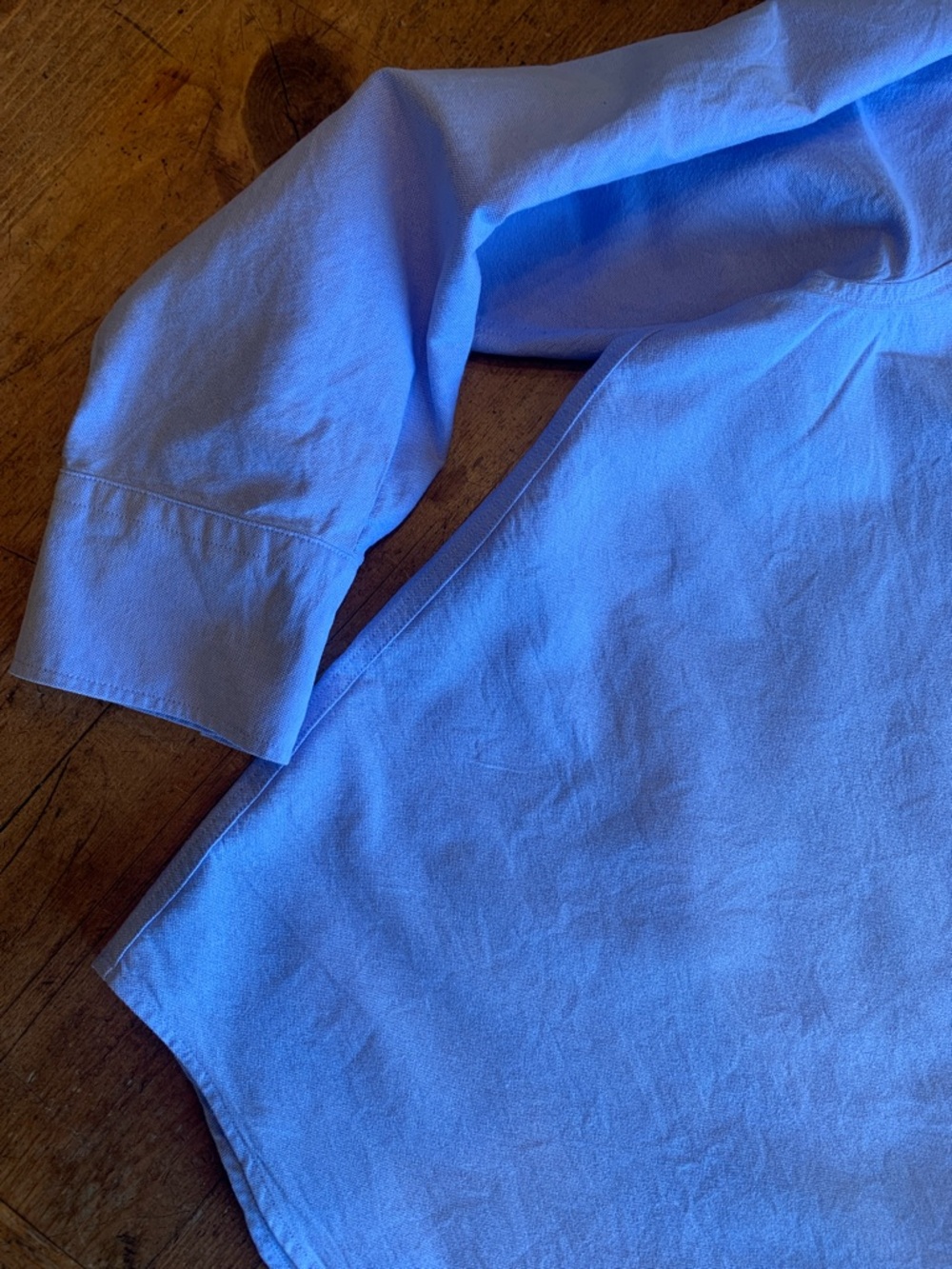 Quince Light Blue Womens Casual Button-Down Shirt - Picture 10 of 16
